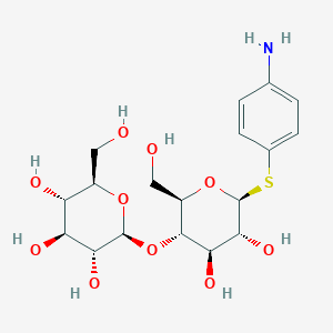 molecular formula C18H27NO10S B8412673 4-Aminophenyl 1-Thio-b-D-cellobioside 