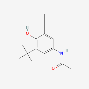 molecular formula C17H25NO2 B8412678 beta-Carbamoyl-3,5-di-tert-butyl-4-hydroxystyrene CAS No. 34745-95-4