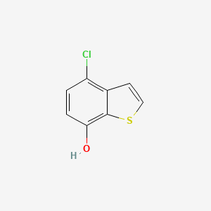 molecular formula C8H5ClOS B8412719 4-Chlorobenzo[b]thiophen-7-ol 