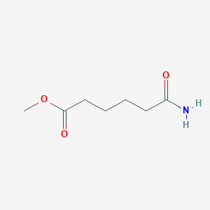 molecular formula C7H13NO3 B8412729 Methyl 6-amino-6-oxohexanoate 
