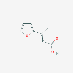 molecular formula C8H8O3 B8412999 3-(Furan-2-yl)but-2-enoic acid 