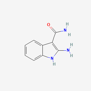 molecular formula C9H9N3O B8413205 2-Aminoindole-3-carboxamide 