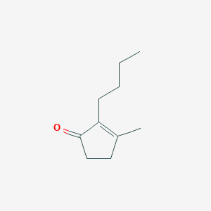 molecular formula C10H16O B084133 2-Butyl-3-methylcyclopent-2-en-1-one CAS No. 14211-72-4