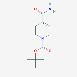 molecular formula C11H18N2O3 B8413414 tert-Butyl 4-carbamoyl-3,6-dihydropyridine-1(2H)-carboxylate 