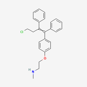molecular formula C25H26ClNO B8413580 N-Desmethyltoremifene 