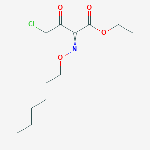 Ethyl 4-chloro-2-[(hexyloxy)imino]-3-oxobutanoate