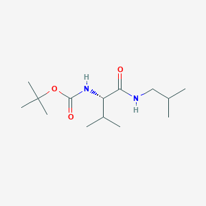 molecular formula C14H28N2O3 B8413871 Boc-Val-NH-CH2-CH(CH3)2 