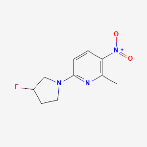 6-(3-Fluoropyrrolidin-1-yl)-2-methyl-3-nitropyridine