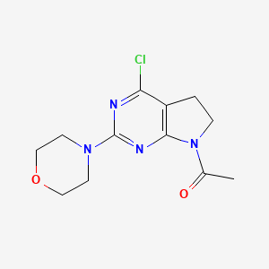 1-(4-Chloro-2-morpholin-4-yl-5,6-dihydro-pyrrolo[2,3-d]pyrimidin-7-yl)-ethanone