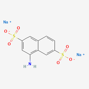 molecular formula C10H7NNa2O6S2 B8414122 Disodium 4-aminonaphthalene-2,6-disulphonate CAS No. 83929-50-4