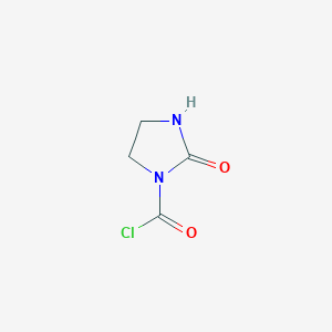 molecular formula C4H5ClN2O2 B084142 2-Oxoimidazolidine-1-carbonyl chloride CAS No. 13214-53-4