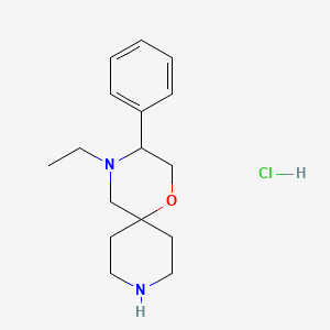 8-Ethyl-9-phenyl-11-oxa-3,8-diazaspiro[5.5]undecane hydrochloride salt