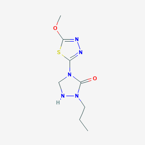 4-(5-Methoxy-1,3,4-thiadiazol-2-yl)-2-propyl-1,2,4-triazolidin-3-one