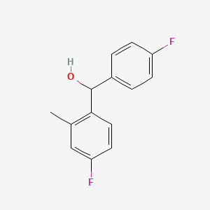 (4-Fluoro-2-methylphenyl)(4-fluorophenyl)methanol
