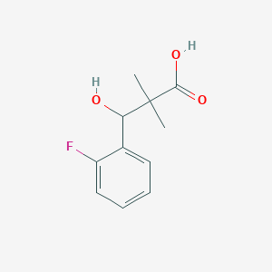 3-(2-Fluorophenyl)-3-hydroxy-2,2-dimethylpropanoic acid