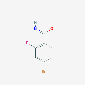 Methyl 4-bromo-2-fluorobenzimidate
