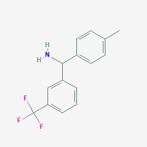 rac-C-p-tolyl-C-(3-trifluoromethyl-phenyl)-methylamine