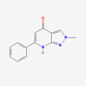 2-Methyl-6-phenyl-2H-pyrazolo[3,4-b]pyridin-4-ol