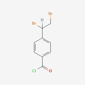 molecular formula C9H7Br2ClO B8414472 4-(1,2-dibromoethyl)benzoyl Chloride CAS No. 108614-49-9