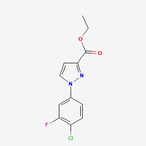 ethyl 1-(4-Chloro-3-fluorophenyl)pyrazole-3-carboxylate