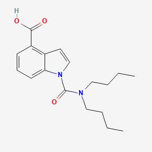 1-dibutylcarbamoyl-1H-indole-4-carboxylic acid