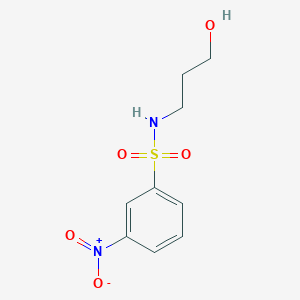 molecular formula C9H12N2O5S B8414680 N-(3-hydroxy-propyl)-3-nitro-benzenesulfonamid 