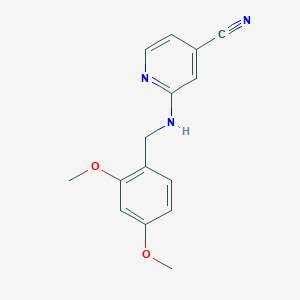 2-((2,4-Dimethoxybenzyl)amino)isonicotinonitrile