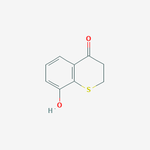molecular formula C9H8O2S B8414704 8-Hydroxy-thiochroman-4-one CAS No. 30235-84-8