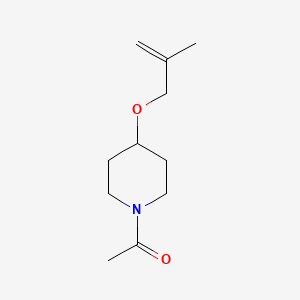 molecular formula C11H19NO2 B8414721 N-acetyl-4-(2-methylallyloxy)piperidine 