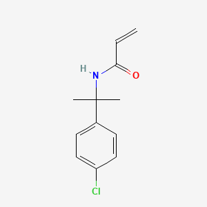 molecular formula C12H14ClNO B8414752 N-[1-(4-chlorophenyl)-1-methylethyl]-acrylamide 