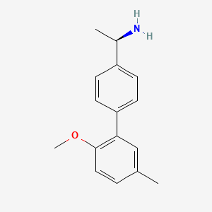 molecular formula C16H19NO B8414765 (R)-1-(2'-methoxy-5'-methyl-biphenyl-4-yl)-ethylamine 