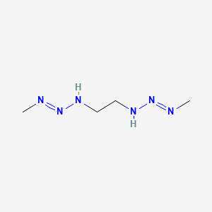 molecular formula C4H12N6 B8414815 1,2-Bis(methyltriazeno)ethane 