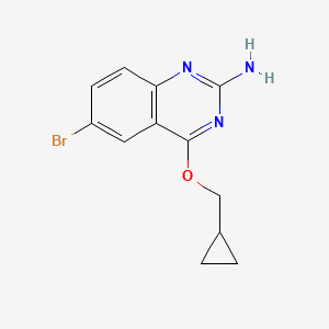 2-Amino-6-bromo-4-(cyclopropylmethoxy)-quinazoline