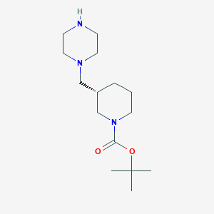 tert-butyl (3S)-3-(piperazin-1-ylmethyl)piperidine-1-carboxylate