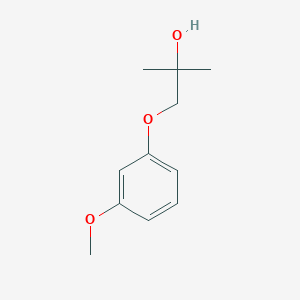 molecular formula C11H16O3 B8414935 1-(3-Methoxyphenoxy)-2-methyl-2-propanol 