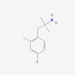 molecular formula C11H16FN B8414962 2-(4-Fluoro-2-methylphenyl)-1,1-dimethylethylamine 