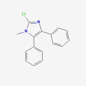 molecular formula C16H13ClN2 B8414988 2-Chloro-4,5-diphenyl-1-methylimidazole 