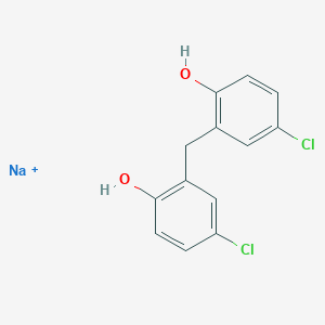 molecular formula C13H10Cl2NaO2+ B084150 dichlorophene, sodium salt CAS No. 10254-48-5