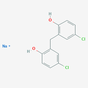 molecular formula C13H10Cl2NaO2+ B084150 Monosodium dichlorophene CAS No. 10254-48-5