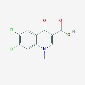 molecular formula C11H7Cl2NO3 B8415029 6,7-Dichloro-1-methyl-4-oxo-1,4-dihydro-quinoline-3-carboxylic acid 