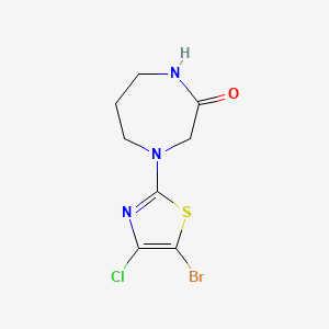 4-(5-Bromo-4-chloro-1,3-thiazol-2-yl)-1,4-diazepan-2-one