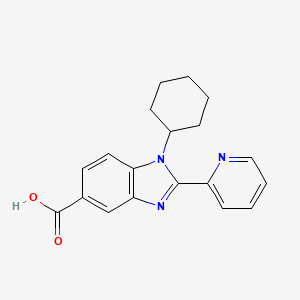 1-Cyclohexyl-2-pyridin-2-yl-1H-benzoimidazole-5-carboxylic acid