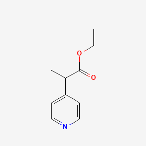 molecular formula C10H13NO2 B8415093 Ethyl 2-(pyridin-4-yl)propanoate 
