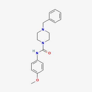 molecular formula C19H23N3O2 B8415157 N-benzyl-N'-(4-methoxyphenylcarbamoyl)piperazine 