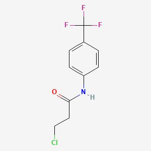 molecular formula C10H9ClF3NO B8415164 N-(4-trifluoromethylphenyl)-beta-chloropropionamide 