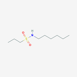 molecular formula C9H21NO2S B8415210 N-hexyl propanesulfonamide CAS No. 69200-55-1