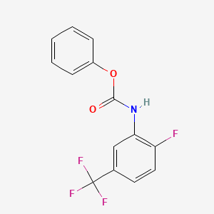 molecular formula C14H9F4NO2 B8415259 Phenyl [2-fluoro-5-(trifluoromethyl)phenyl]carbamate 