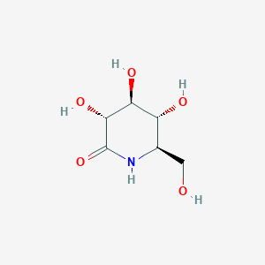 molecular formula C6H11NO5 B084153 3,4,5-Trihydroxy-6-(hydroxymethyl)-2-piperidone CAS No. 14904-83-7