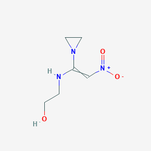 2-{[1-(Aziridin-1-yl)-2-nitroethenyl]amino}ethan-1-ol
