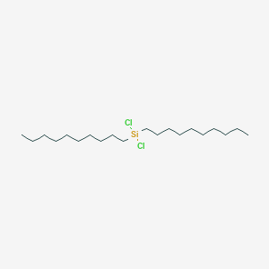 molecular formula C20H42Cl2Si B8415379 Dichlorodidecylsilane CAS No. 88794-42-7